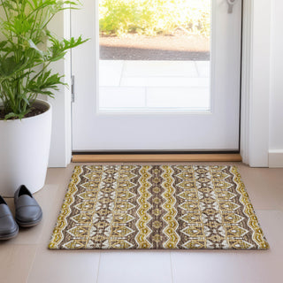 Piper Looms Mayfield Moroccan AMF909 Gold Machine Washable Area Rug Scatter Lifestyle Image Feature