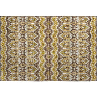 Piper Looms Mayfield Moroccan AMF909 Gold Machine Washable Area Rug Scatter Main Image