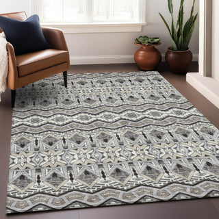 Piper Looms Mayfield Moroccan AMF909 Gray Machine Washable Area Rug Lifestyle Image Feature