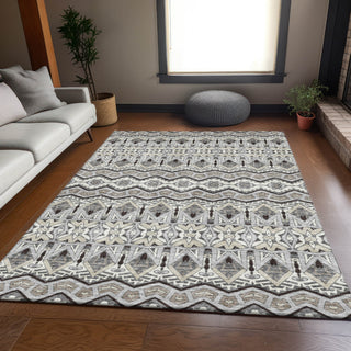 Piper Looms Mayfield Moroccan AMF909 Gray Machine Washable Area Rug Lifestyle Image Feature