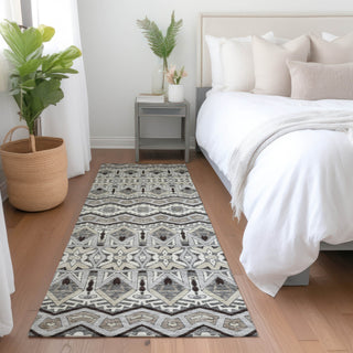 Piper Looms Mayfield Moroccan AMF909 Gray Machine Washable Area Rug Runner Lifestyle Image Feature