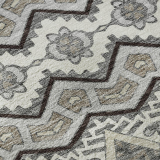 Piper Looms Mayfield Moroccan AMF909 Gray Machine Washable Area Rug Swatch Image