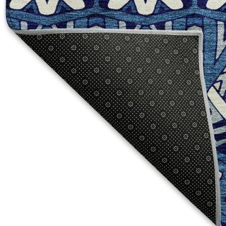 Piper Looms Mayfield Moroccan AMF909 Navy Machine Washable Area Rug Backing Image