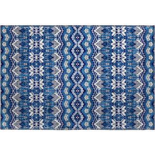 Piper Looms Mayfield Moroccan AMF909 Navy Machine Washable Area Rug Scatter Main Image