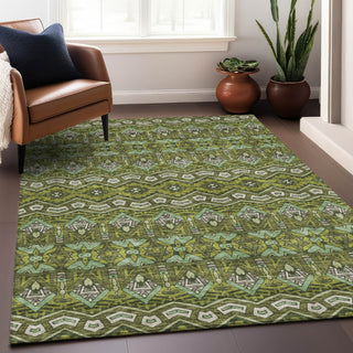 Piper Looms Mayfield Moroccan AMF909 Olive Machine Washable Area Rug Lifestyle Image Feature