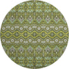 Piper Looms Mayfield Moroccan AMF909 Olive Machine Washable Area Rug Round Main Image