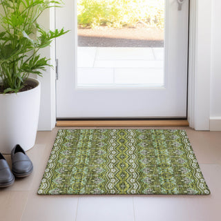 Piper Looms Mayfield Moroccan AMF909 Olive Machine Washable Area Rug Scatter Lifestyle Image Feature