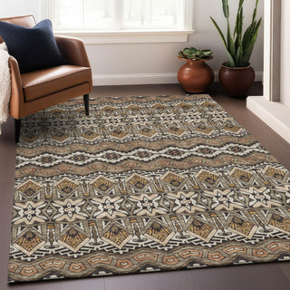 Piper Looms Mayfield Moroccan AMF909 Taupe Machine Washable Area Rug Lifestyle Image Feature