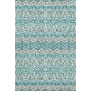 Piper Looms Mayfield Moroccan AMF909 Teal Machine Washable Area Rug main image