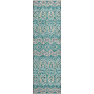 Piper Looms Mayfield Moroccan AMF909 Teal Machine Washable Area Rug Runner Main Image