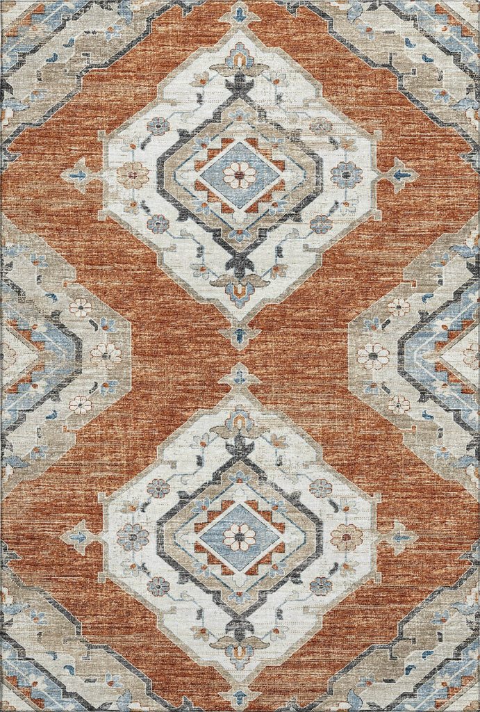 Piper Looms Mayfield Tribal AMF91 Clay Machine Washable Area Rug main image