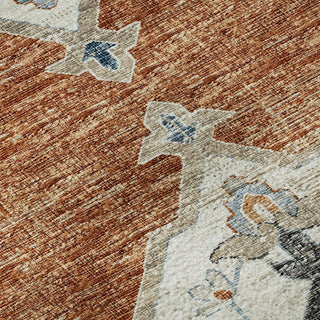 Piper Looms Mayfield Tribal AMF91 Clay Machine Washable Area Rug Swatch Image