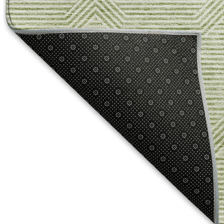 Piper Looms Mayfield Arrows AMF910 Aloe Machine Washable Area Rug Backing Image