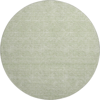 Piper Looms Mayfield Arrows AMF910 Aloe Machine Washable Area Rug Round Main Image
