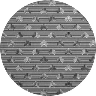 Piper Looms Mayfield Arrows AMF910 Black Machine Washable Area Rug Round Main Image