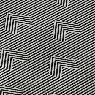 Piper Looms Mayfield Arrows AMF910 Black Machine Washable Area Rug Swatch Image