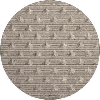 Piper Looms Mayfield Arrows AMF910 Brown Machine Washable Area Rug Round Main Image