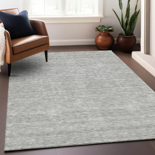 Piper Looms Mayfield Arrows AMF910 Gray Machine Washable Area Rug Lifestyle Image Feature