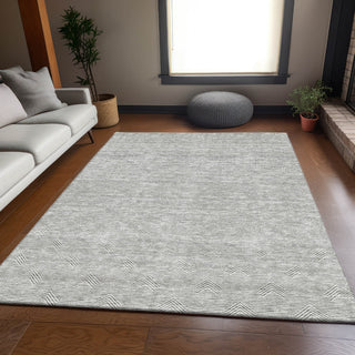 Piper Looms Mayfield Arrows AMF910 Gray Machine Washable Area Rug Lifestyle Image Feature