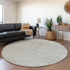 Piper Looms Mayfield Arrows AMF910 Gray Machine Washable Area Rug Round Lifestyle Image Feature