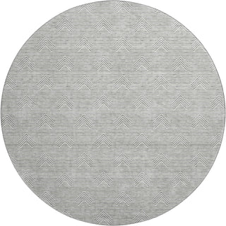 Piper Looms Mayfield Arrows AMF910 Gray Machine Washable Area Rug Round Main Image