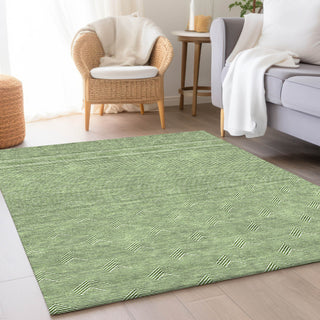 Piper Looms Mayfield Arrows AMF910 Green Machine Washable Area Rug Lifestyle Image Feature