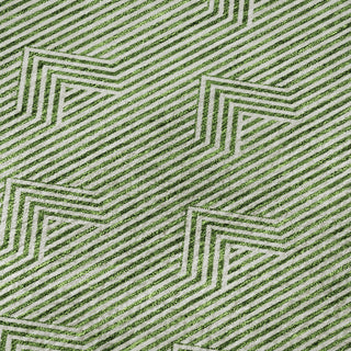 Piper Looms Mayfield Arrows AMF910 Green Machine Washable Area Rug Swatch Image
