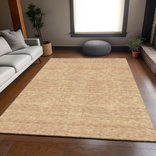 Piper Looms Mayfield Arrows AMF910 Orange Machine Washable Area Rug Lifestyle Image Feature
