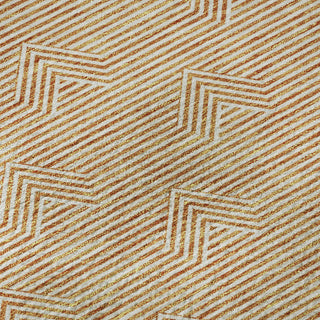 Piper Looms Mayfield Arrows AMF910 Orange Machine Washable Area Rug Swatch Image