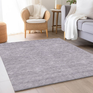 Piper Looms Mayfield Arrows AMF910 Purple Machine Washable Area Rug Lifestyle Image Feature