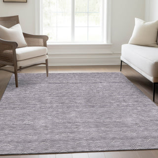 Piper Looms Mayfield Arrows AMF910 Purple Machine Washable Area Rug Lifestyle Image Feature