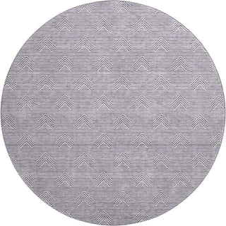 Piper Looms Mayfield Arrows AMF910 Purple Machine Washable Area Rug Round Main Image