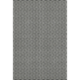 Piper Looms Mayfield Geometric AMF911 Black Machine Washable Area Rug main image