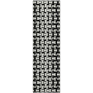 Piper Looms Mayfield Geometric AMF911 Black Machine Washable Area Rug Runner Main Image