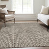 Piper Looms Mayfield Geometric AMF911 Brown Machine Washable Area Rug Lifestyle Image Feature