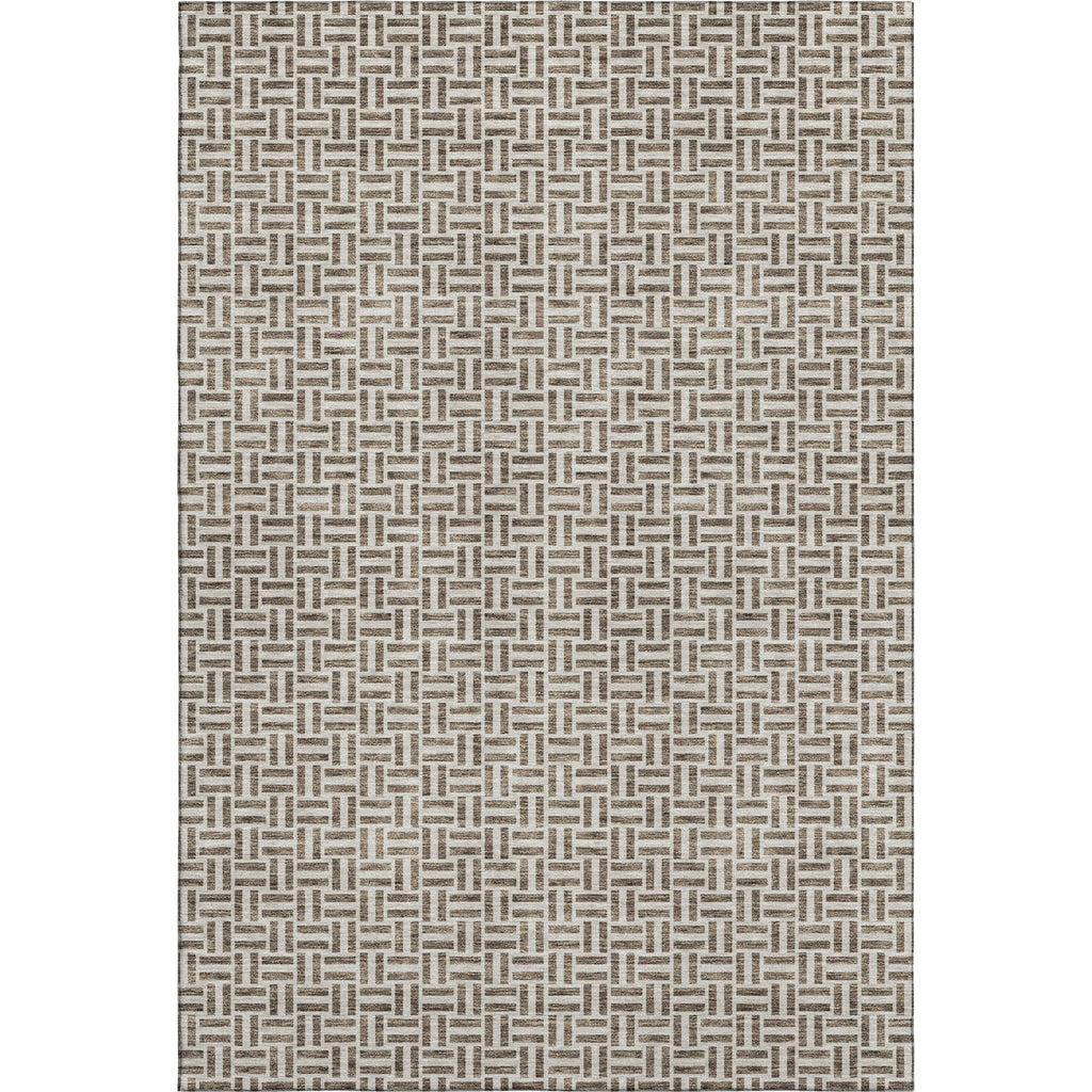 Piper Looms Mayfield Geometric AMF911 Brown Machine Washable Area Rug main image