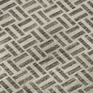 Piper Looms Mayfield Geometric AMF911 Brown Machine Washable Area Rug Swatch Image