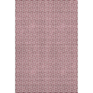 Piper Looms Mayfield Geometric AMF911 Burgundy Machine Washable Area Rug main image