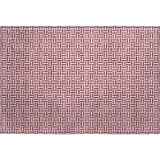 Piper Looms Mayfield Geometric AMF911 Burgundy Machine Washable Area Rug Scatter Main Image