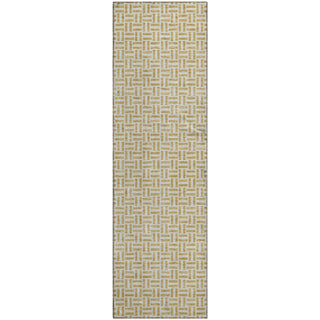 Piper Looms Mayfield Geometric AMF911 Gold Machine Washable Area Rug Runner Main Image