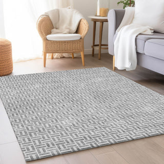 Piper Looms Mayfield Geometric AMF911 Gray Machine Washable Area Rug Lifestyle Image Feature