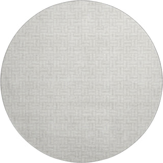 Piper Looms Mayfield Geometric AMF911 Ivory Machine Washable Area Rug Round Main Image