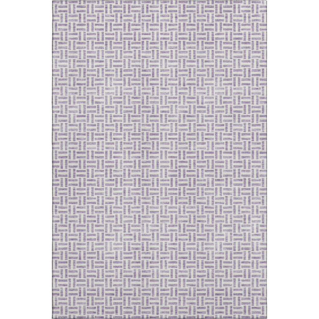 Piper Looms Mayfield Geometric AMF911 Lavender Machine Washable Area Rug main image