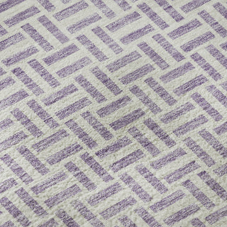 Piper Looms Mayfield Geometric AMF911 Lavender Machine Washable Area Rug Swatch Image