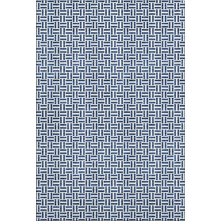 Piper Looms Mayfield Geometric AMF911 Navy Machine Washable Area Rug main image