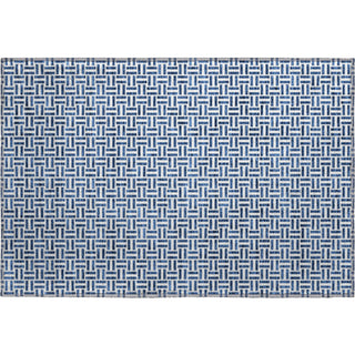 Piper Looms Mayfield Geometric AMF911 Navy Machine Washable Area Rug Scatter Main Image