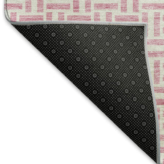 Piper Looms Mayfield Geometric AMF911 Pink Machine Washable Area Rug Backing Image