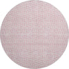 Piper Looms Mayfield Geometric AMF911 Pink Machine Washable Area Rug Round Main Image