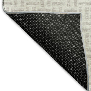 Piper Looms Mayfield Geometric AMF911 Taupe Machine Washable Area Rug Backing Image
