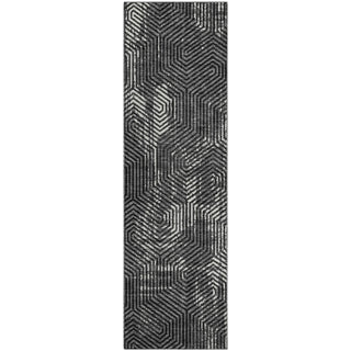 Piper Looms Mayfield Geometric AMF912 Black Machine Washable Area Rug Runner Main Image